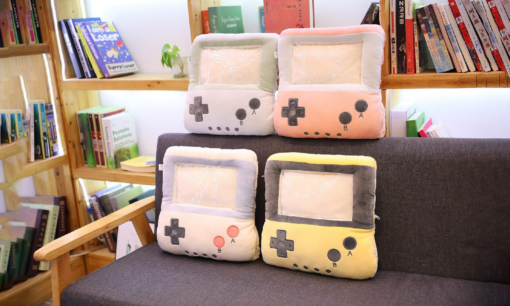 Transparent Visible Warm Hand Plush Gamed Pillow