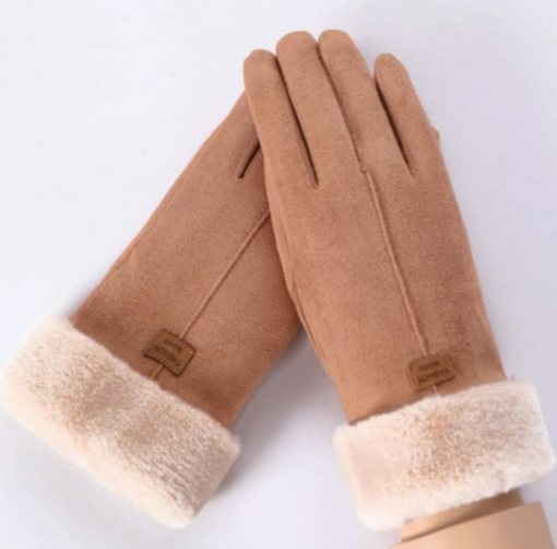 Fluffy Warm Scarf with optional Winter Gloves - Image 6