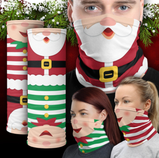 Christmas Neck Gaiter Face Mask Print -