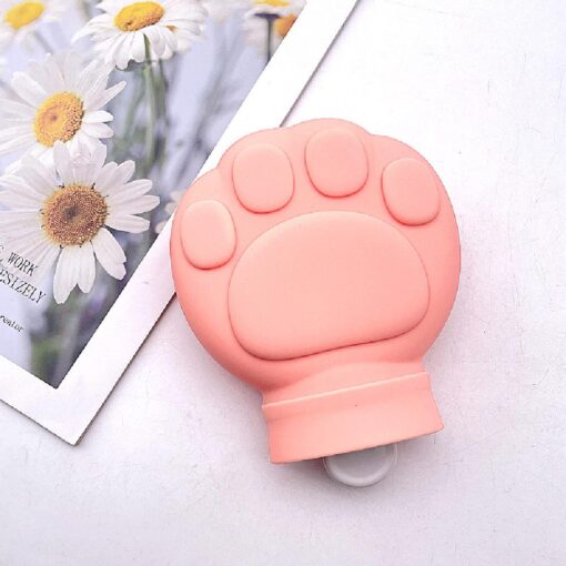 Cat Paw Shape Silicone Hot Water Bottle Cove - Image 10