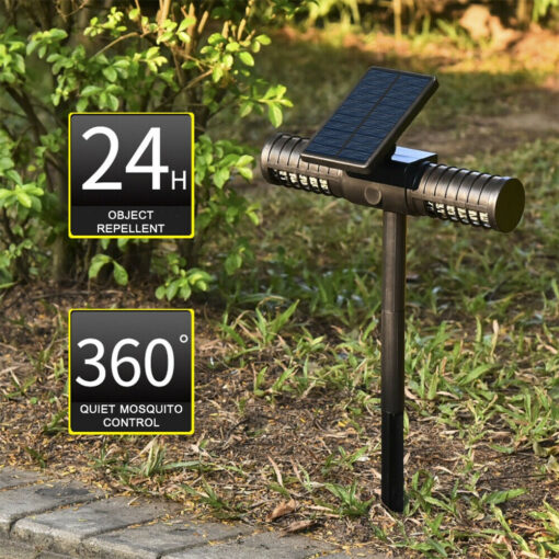 One, Two or Four Outdoor Solar Bug Zapper Light - Image 6