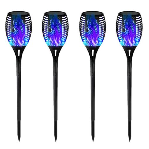 Four or Eight Pack Solar LED Flickering Flame Torch Light - Image 12