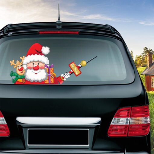 Removable Christmas Car Rear Wiper Sticker -