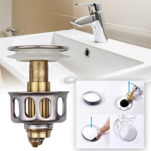 One, Two or Four Drain Filter Bathroom Sink Stopper - Image 9