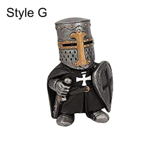 Standing Middle Ages Knight Statue Yard Decoration - Image 9