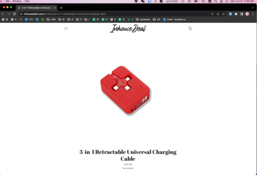 3-in-1 Retractable Universal Charging Cable with USB Type-C, Micro USB and Lightning Connector - Image 6