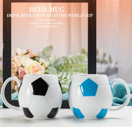 Qatar World Cup Football Style Beer Mug