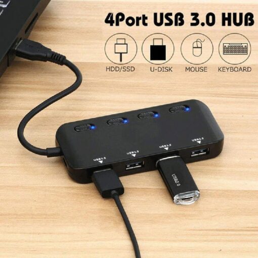 USB or Type C 4 Port USB 3.0 HUB - Image 7