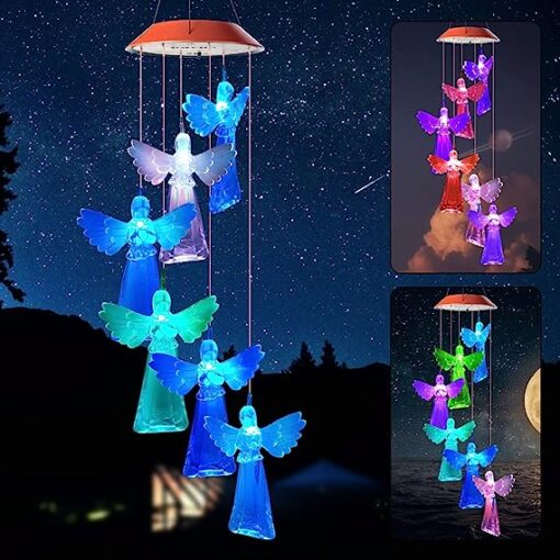 Solar Waterproof  Angel Wind Chimes LED Lights - Image 10