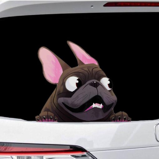 Cute Cartoon Bulldog Car Sticker - Image 2