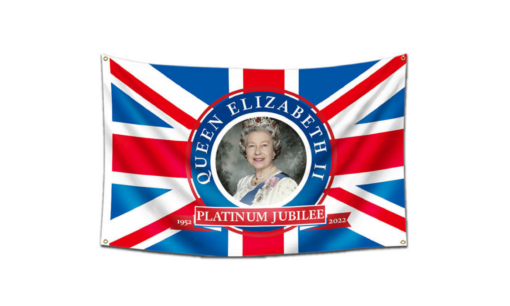 One or Ten Pcs Queen Elizabeth 70th Anniversary Platinum Jubilee Flag - Image 14