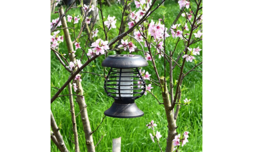 One or Two Outdoor Solar Mosquito Pest Fly Killer Zapper Lamp - Image 4