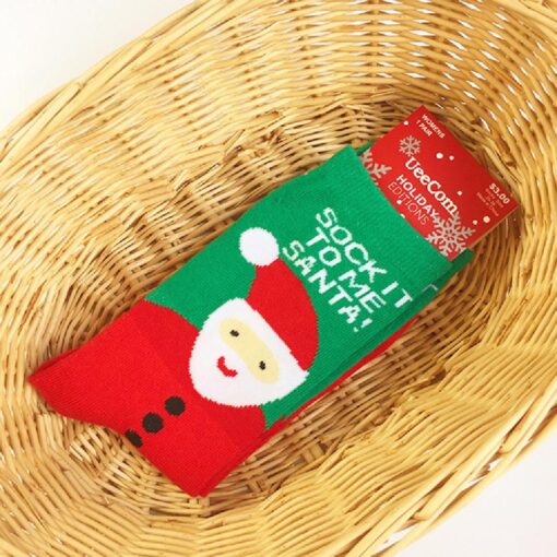 1 or 15 Paris Christmas Funny Novelty Colorful Socks - Image 20