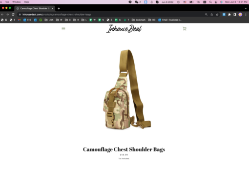 Camouflage Chest Shoulder Sling Bags - Image 2