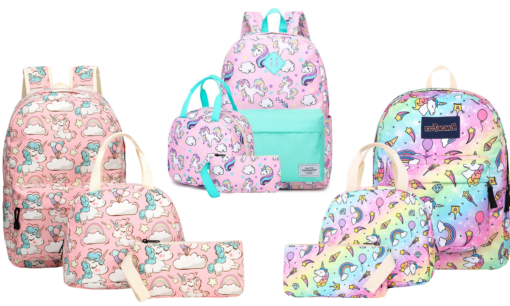 Unicorn 3 in 1 Backpack Set - Unicorn Backpack with Lunch Bag and Pencil Case - Image 12