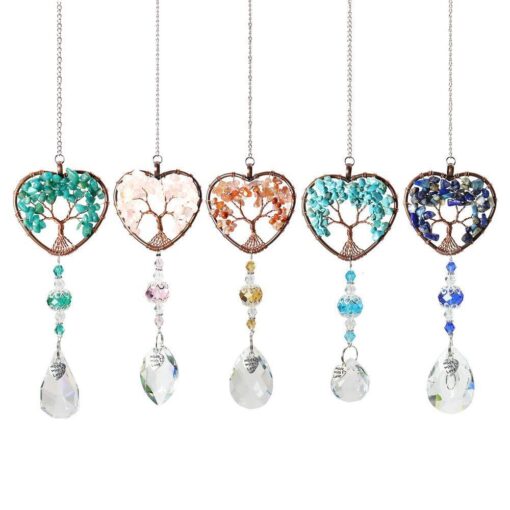 Life Pendant Heart Hanging Suncatcher