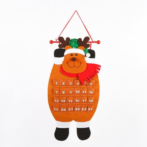 Christmas Advent Hanging Calendar with 24 Pockets - Image 3