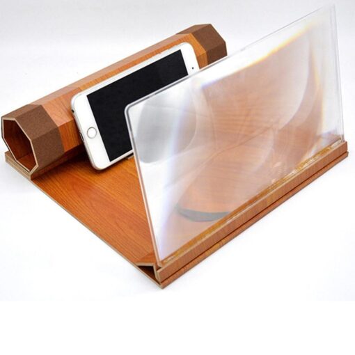 Solid Wood Grain Foldable Phone Screen Magnifier