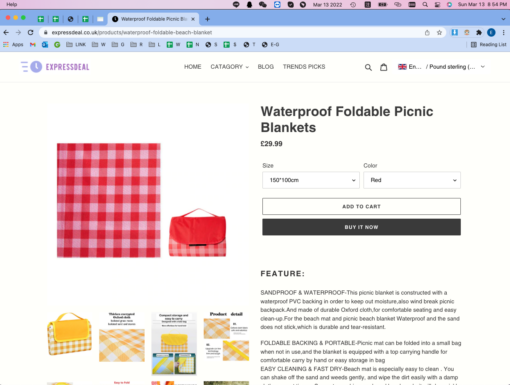 Waterproof Foldable Picnic Blankets - Image 8