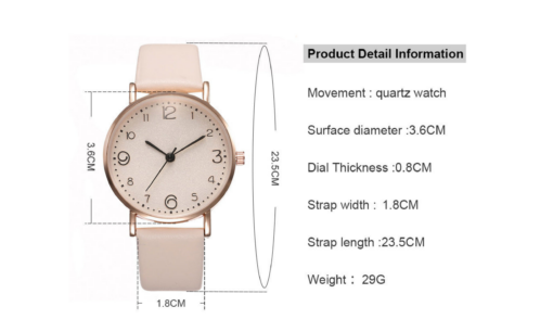 Quartz Wristwatches Leather Strap - Image 6