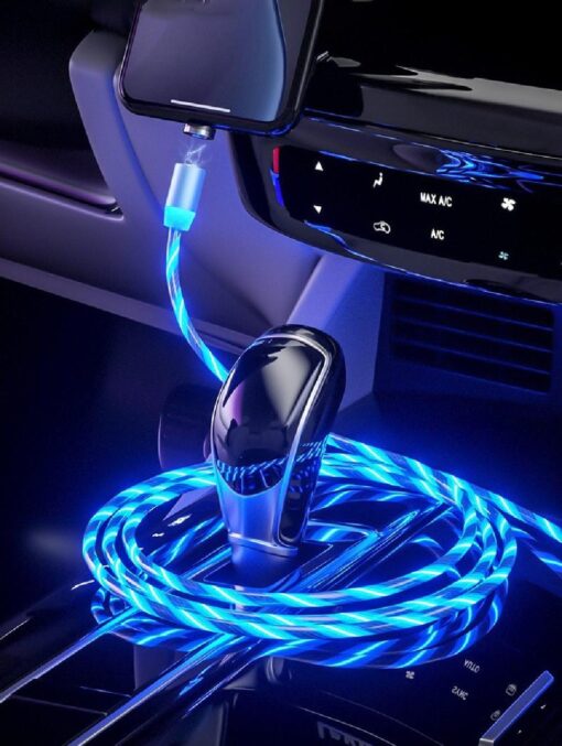 3 in 1 Light Up Magnetic Head Charging Cable