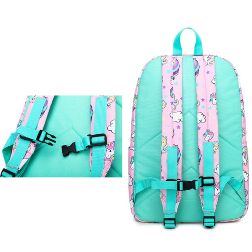 Unicorn 3 in 1 Backpack Set - Unicorn Backpack with Lunch Bag and Pencil Case - Image 13