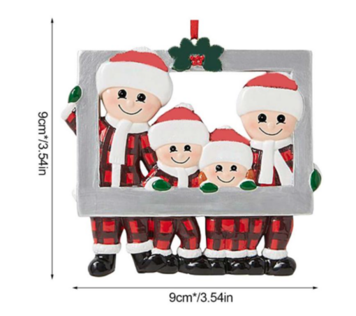 Personlised Family Photo Frame Christmas Tree Decoration - - Image 10