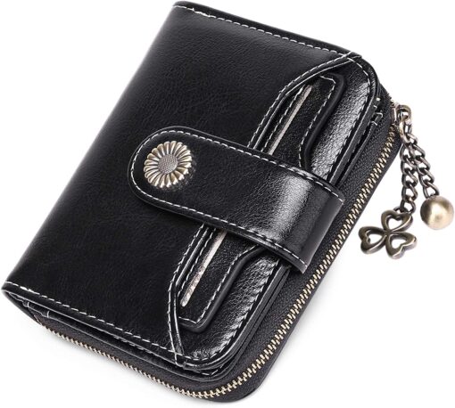 PU Leather RFID Small Compact Wallet - Image 11