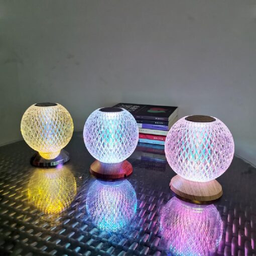 Glass Ball USB Desk Lamp Touch Sensor Lamps - Image 8