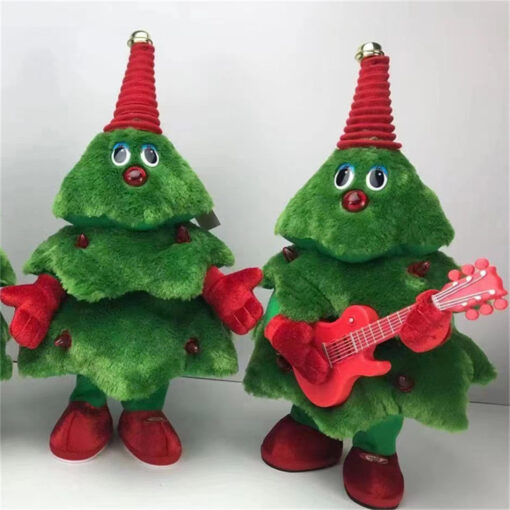 Dancing Christmas Tree Plush Xmas Tree Musical Deco