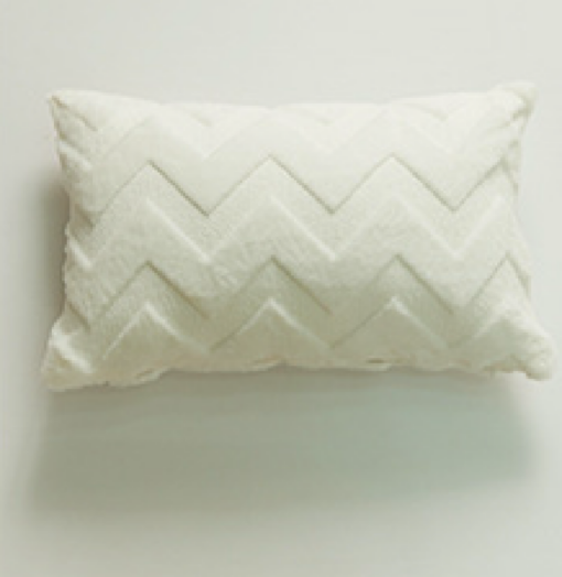 Elegant Wave Pattern Plush Pillow Cushion - Image 12