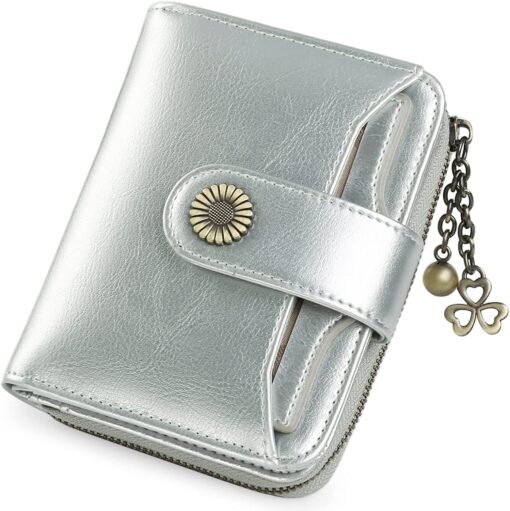 PU Leather RFID Small Compact Wallet - Image 12