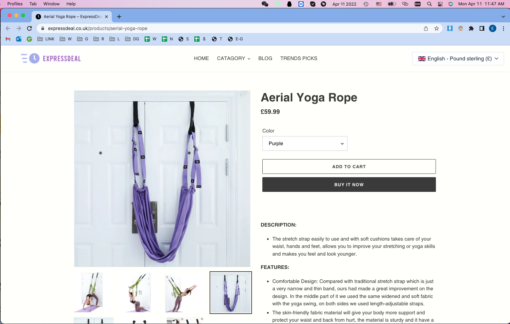 Aerial Yoga Rope - Image 5