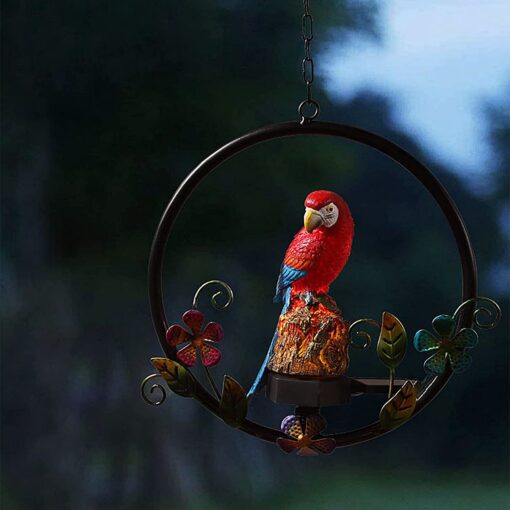 LED Solar Parrot Flower Ring Lights - Image 6