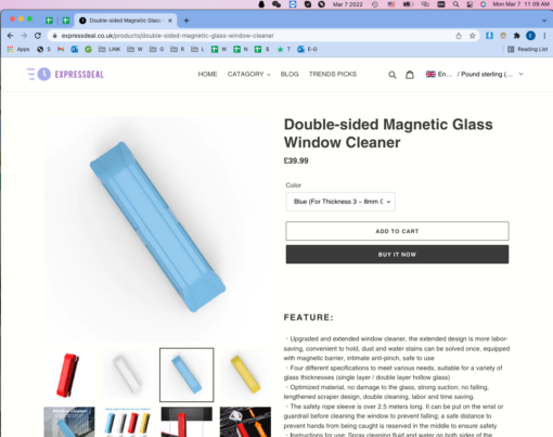 Double-sided Magnetic Glass Window Cleaner - Image 8