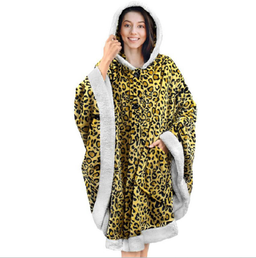 Double-Sided Hoodie Wearable Blanket - Image 12