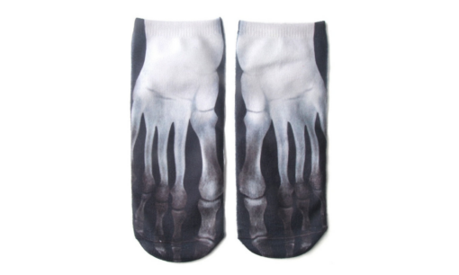 One or Eight Pairs 3D Flip Flop Printed Ankle Socks - Image 3