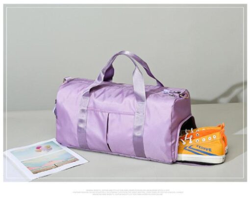 Dry Wet Separated Gym Duffel Bag - Image 9