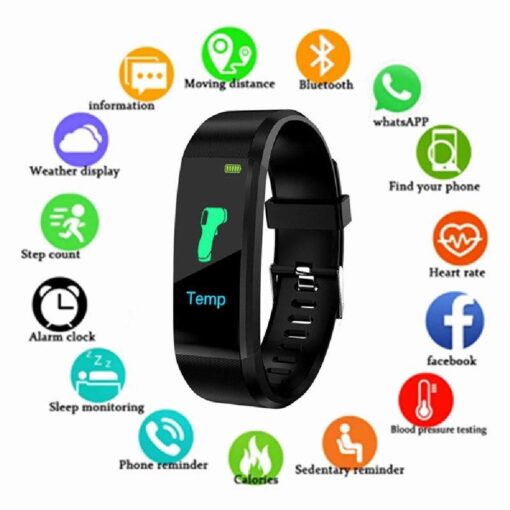 One or Two 115Plus Fitness Tracker Bluetooth Smart Watches - Image 6