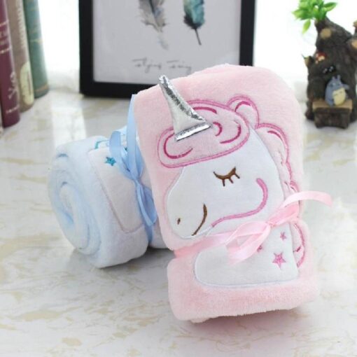 Unicorn Velvet Plush Throw Blanket - Image 2