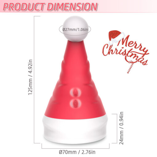 Christmas Hat G Spot Sucking Vibrator