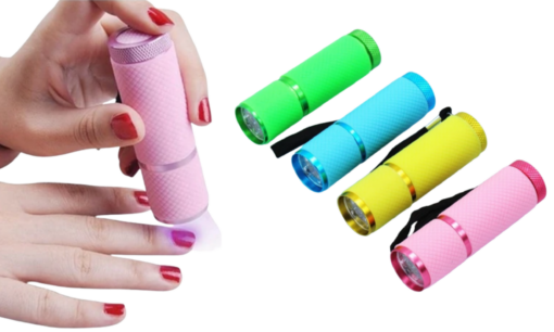 One or Four Mini Flashlight Nail Dryer