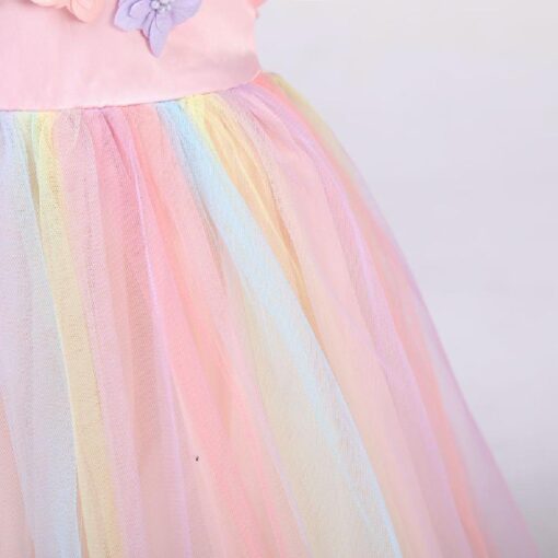 Kids Sleeveless Rainbow Unicorn Princess Dress - Image 13