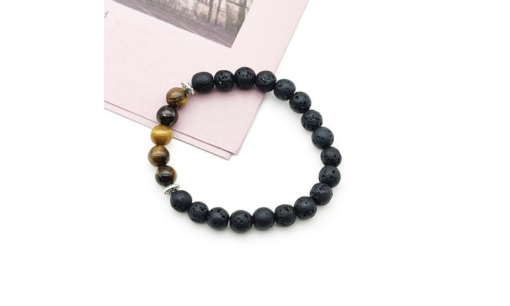 Chakra Meditating Lava Stone Bracelet - Image 2