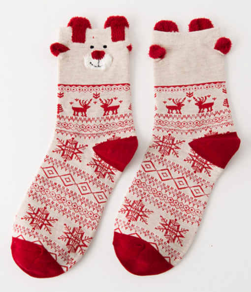 3 Pairs Christmas Cotton Socks - - Image 9