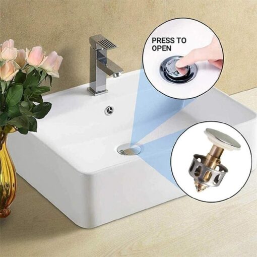 One, Two or Four Drain Filter Bathroom Sink Stopper - Image 8