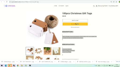 DIY 100pcs Christmas Gift Tags - limited stocks - - Image 2