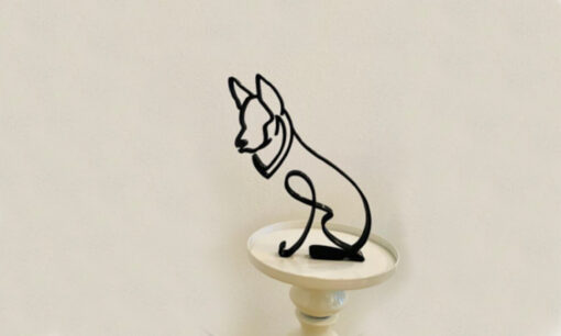 Wrought Iron Dog Art Decorations - Image 2