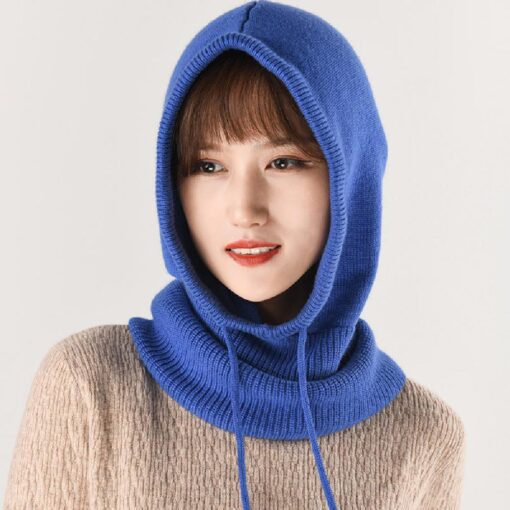 Women Winter Knitted Hood Beanie Hats - Image 9