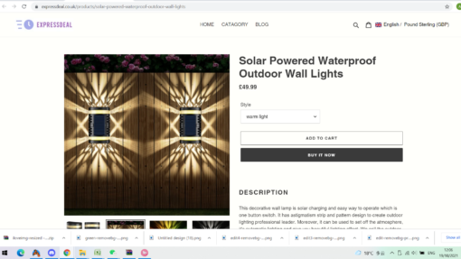 Solar Powered Outdoor Wall Lights - Image 5